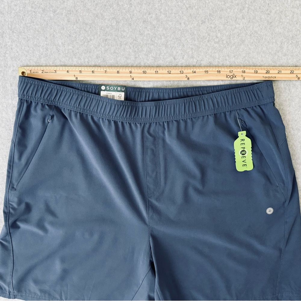 Soybu Active Shorts Mens XXL Blue Pull On Elastic Waistband Lightweight Gorpcore - Picture 8 of 13